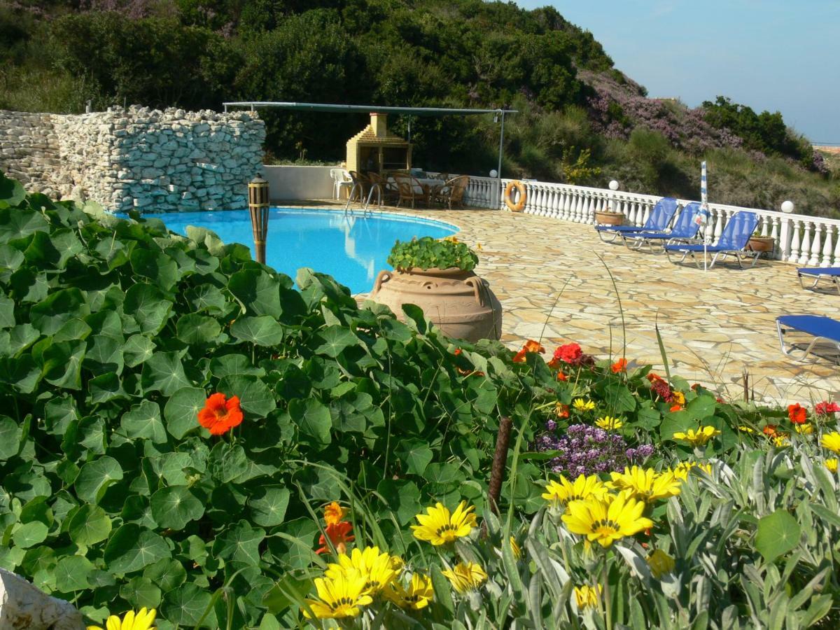 איוס סטפנוס Angela Apartments Pool Gardens And Sea Views מראה חיצוני תמונה